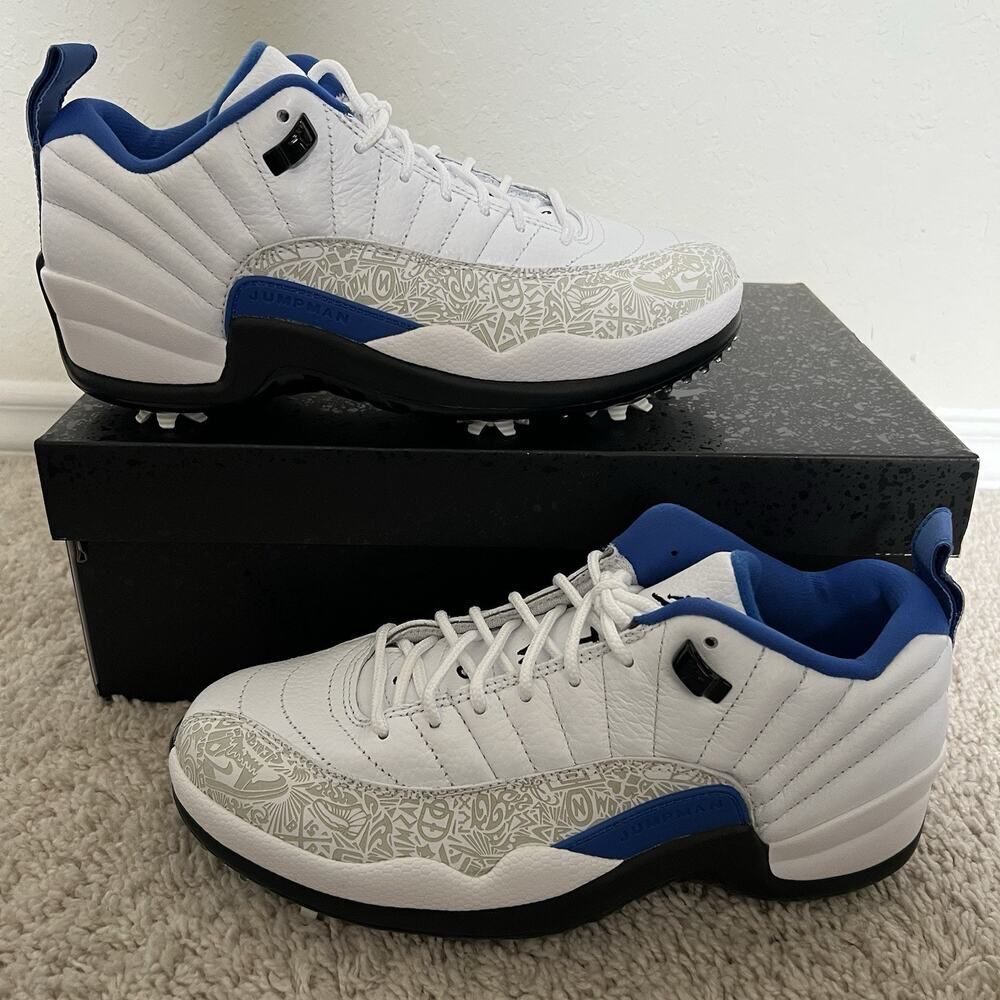 Nike Air Jordan 12 Retro Low Golf NRG P22 Laser Game Royal Size 7.5 Men New